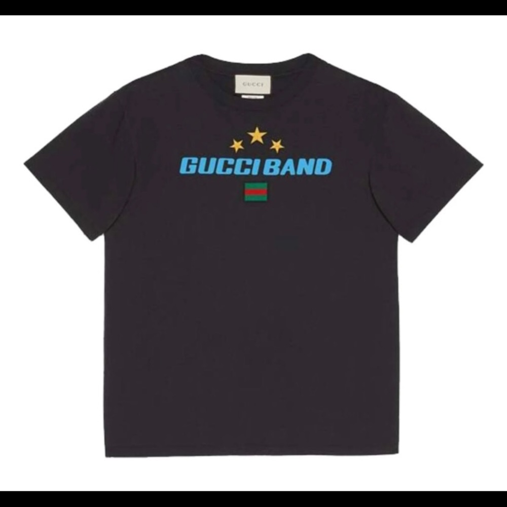 Gucci #565806 "Gucci Band" Black Cotton Jersey, Size small